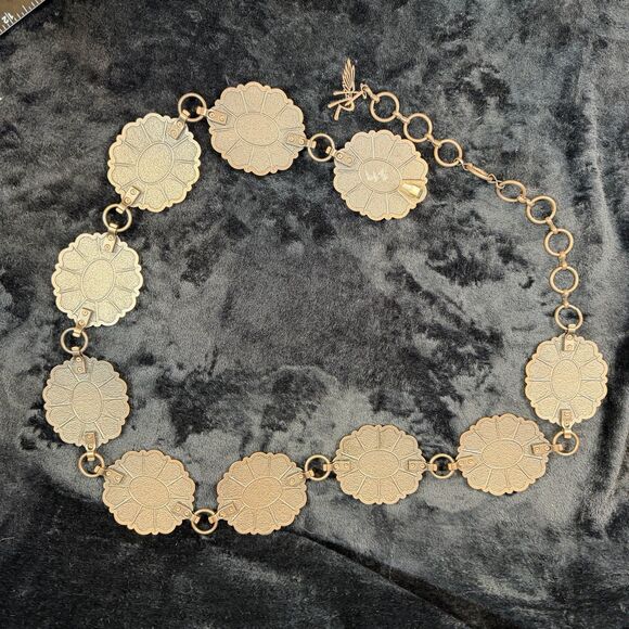 Angel Ranch Western Womens Belt Conchos Bronze Stones Boho Western Hippie Gypsy main image 5